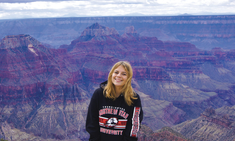 Campus et grands espaces - Étudiante PIE/GO Campus au Grand Canyon - Études universitaires AUX USA