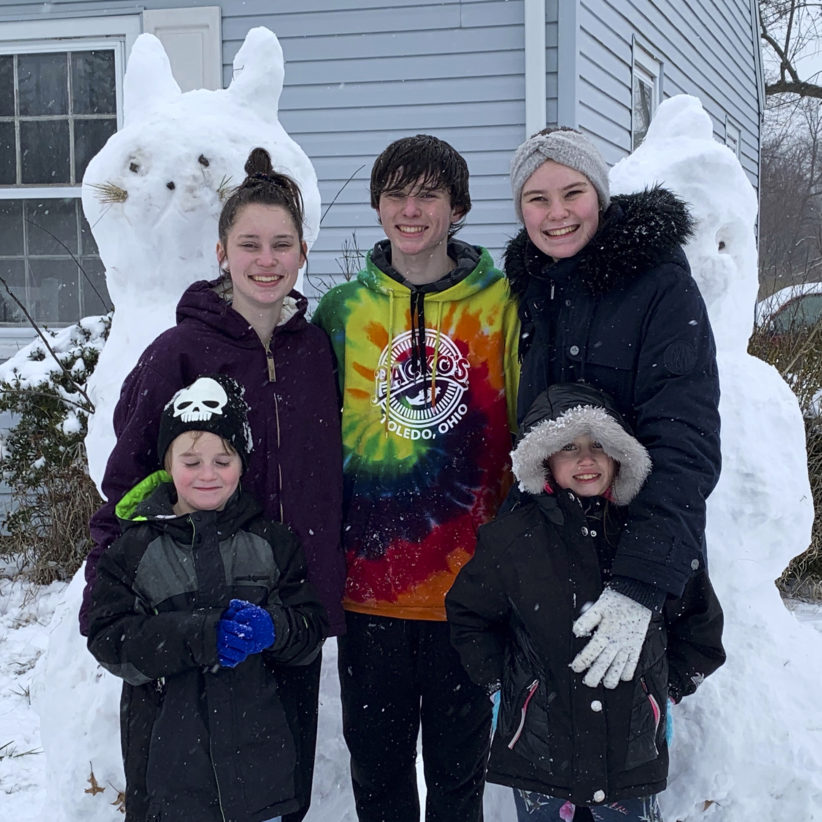 Ines, neige et famille — Une année à l'école et en famille aux USA
