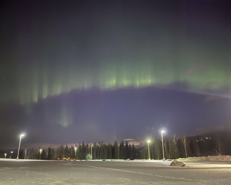 Mon aurore boréale, par Élise, Eagle River, Alaska — Année scolaire aux USA avec PIE