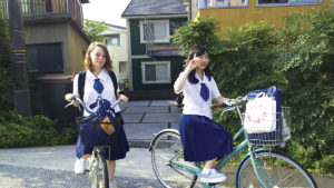 Vivre une année au Japon - Programme scolaire PIE - Maïwen: à bicyclette !