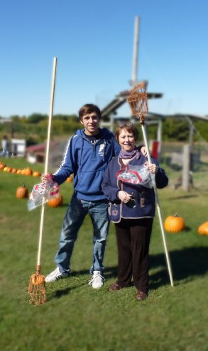 Corentin, Davenport, Iowa et sa mère d'accueil