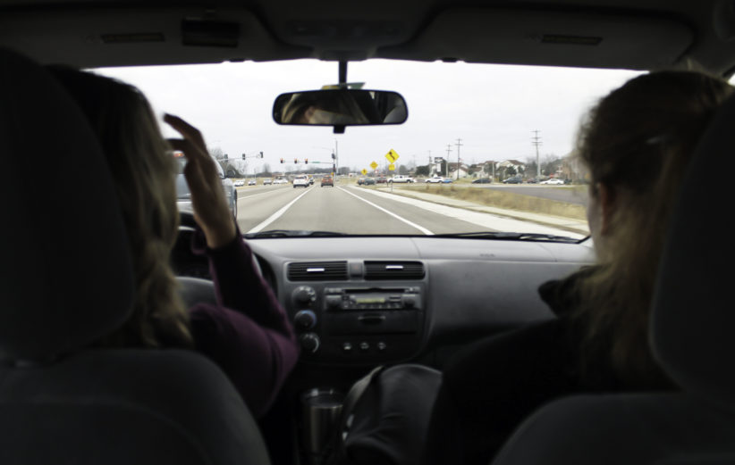 Voiture, route américaine, High school