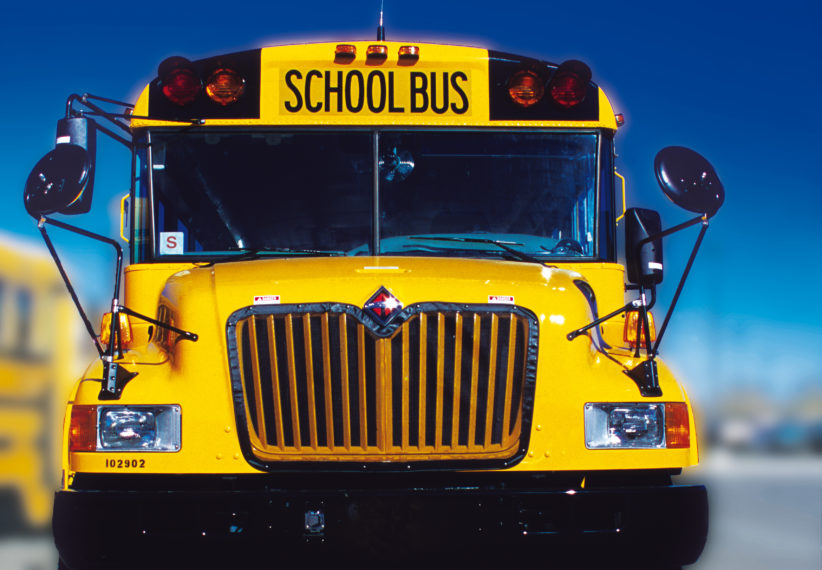 Bus scolaire, high school (lycée américian, photo : xavier bachelot)